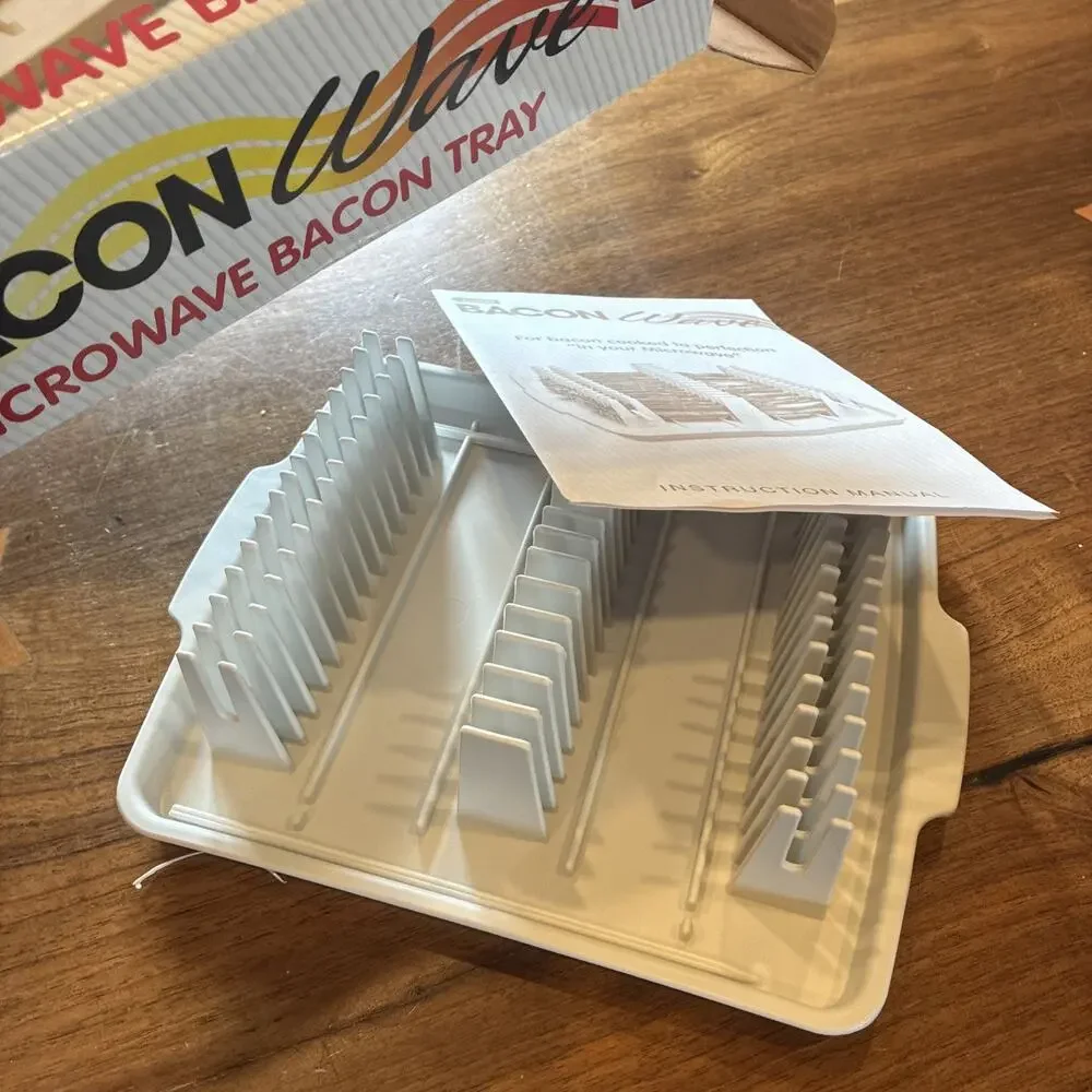 New Original Bacon Wave Microwave Cooker Tray As Seen On TV BPA‎ Free Cooks 14